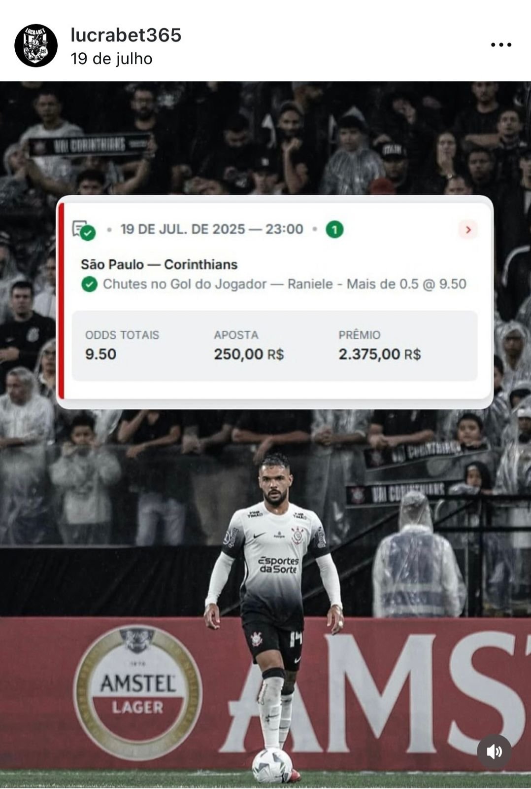 Maior Ganho 6 - Apostador Lucrabet