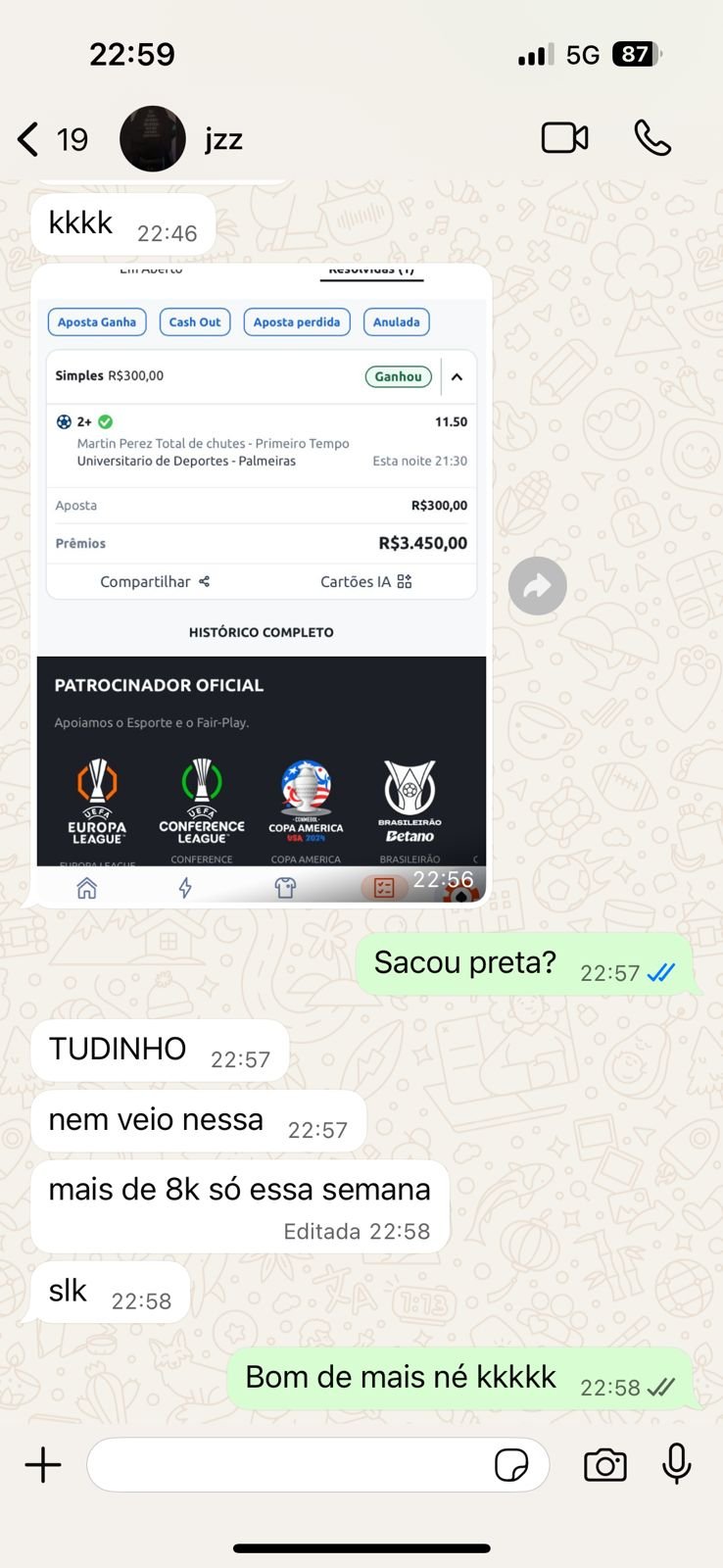 Print WhatsApp - Cliente Lucrabet